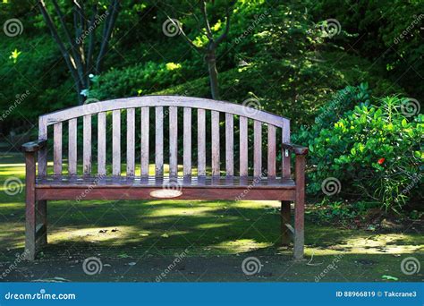 Scenery Of Park Bench Stock Image Image Of Leaf Chair 88966819