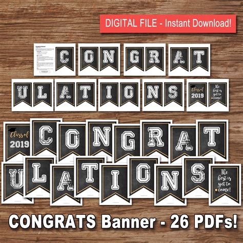 Congrats Grad Banner Printable