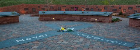 The Columbine Memorial Ring Of Remembrance Here Rachel Joy Scott