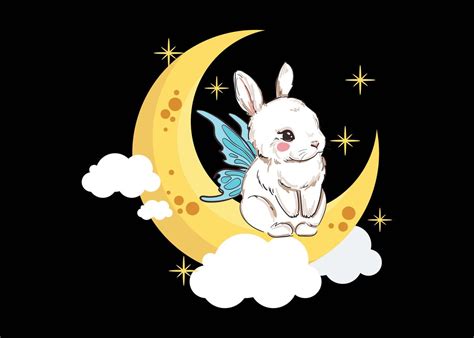Fairycore Fairy Bunny Moon Poster By Aestheticalex Displate