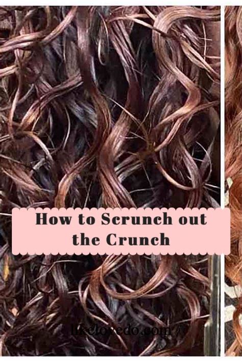 how to scrunch out the crunch wavy hair tips scrunched hair crunchy hair