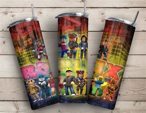 20oz Straight Sublimation Wrap Roblox Kids Gaming Tumbler Etsy