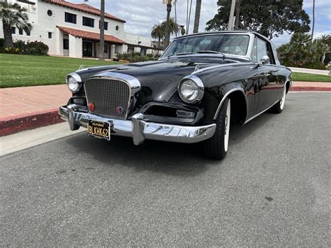 1962 Studebaker Gran Turismo Hawk Coupe Black Twin Traction For Sale