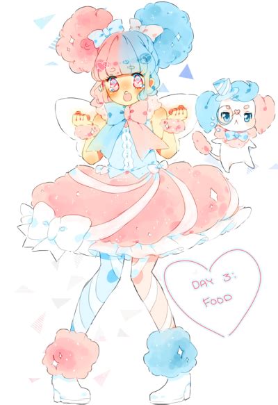 Image Result For Cotton Candy Girl Kawaii Drawings Anime Art Girl
