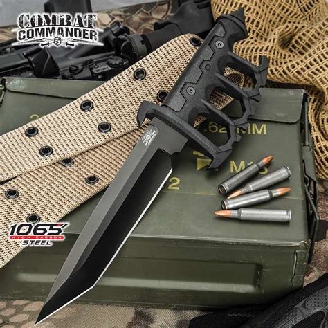 modern trench knife w sheath black military outlet