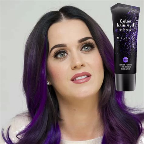 50ml 6 Colors Temporary Hair Mud Romantic Purple Hair Color Wax