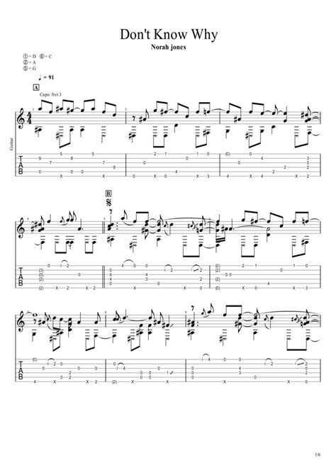 Dont Know Why Chords And Tabs Norah Jones