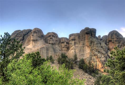 Mount Rushmore After Rain In The Black Hills South Dakota Image Free