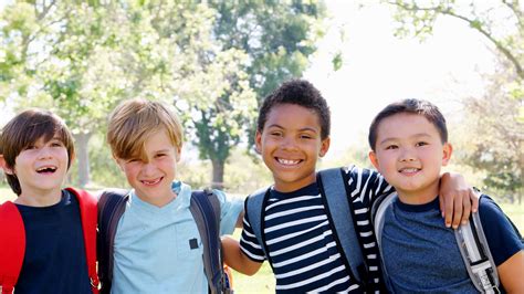 Ex beach angels vol.3 — swimming briefs. Portrait Of Group Of Young Boys With Friends In Park Shot ...