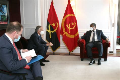Embaixada Da República De Angola Em Portugal JoÃo LourenÇo E Tony Blair Analisam CooperaÇÃo