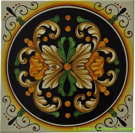 Hand Painted Italian Ceramic Tiles