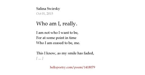 Who am I, really. by Elemenohp - Hello Poetry