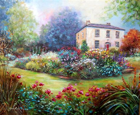 The Flower Garden Painting By Jacinta Crowley Long