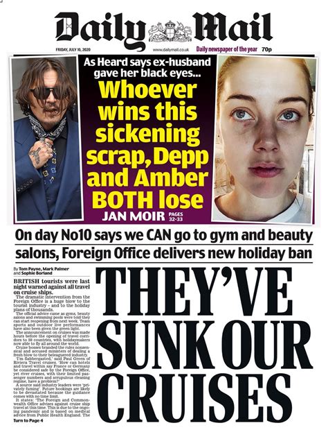 Daily Mail Front Page 10th Of July 2020 Tomorrows Papers Today