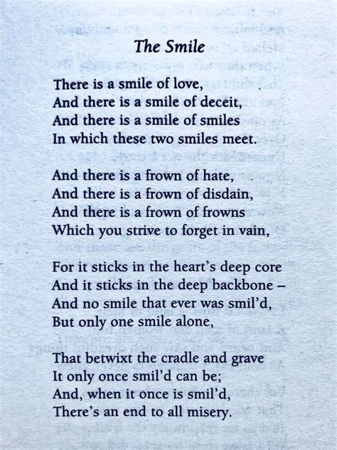 William Blake The Smile Motivational Poems Poems By Famous Poets