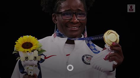 Mensah Stock 1st First Black Us Woman Wrestler To Win Gold The