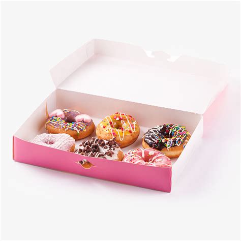 Donut Boxes Wholesale Custom Donut Boxes Printed With Your Logo
