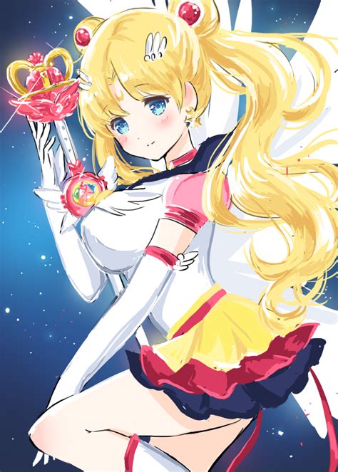 tsukino usagi sailor moon and eternal sailor moon bishoujo senshi sailor moon drawn by