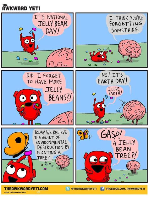 heart and brain bd the awkward yeti akward yeti the awkward yeti funny cartoons funny comics