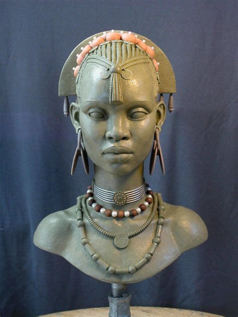 Ev Female Bust 1 By Marknewman On Deviantart African Sculptures