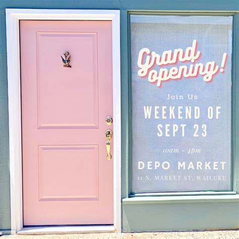 Depo Market To Host Grand Opening Celebration Of Wailuku Storefront Sept 23 Maui Now