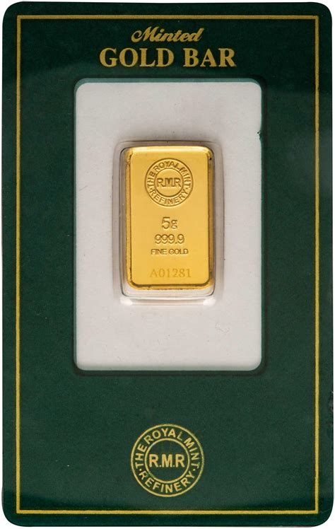 Buy 5g Gold Bar Royal Mint Investment Bullion Chards