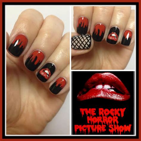 Rocky Horror Picture Show Nail Art For Halloween Horror Nails Nails