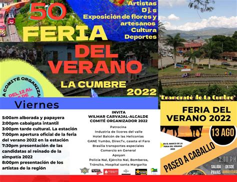 Feria Y Fiesta Del Verano La Cumbre Industria De Licores Del Valle