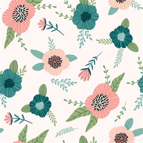 Floral Abstract Seamless Pattern Vector Art At Vecteezy