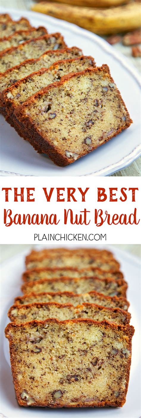 I like this recipe because the orange juice gives the nut bread such a bright flavor and also makes it moist. The Very Best Banana Nut Bread | Plain Chicken®