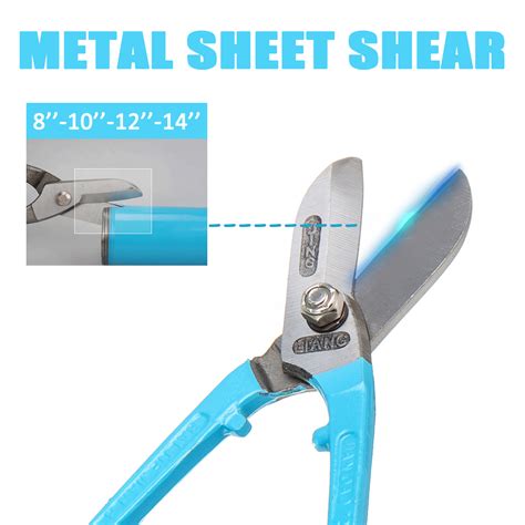 8101214 Inch Straight Tin Snips Shears Metal Aluminum Tin Cutter For