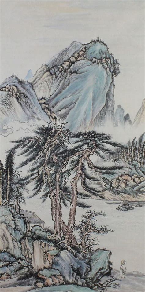 Authentic Chinese Shan Shui Painting Original Hand Painted Etsy