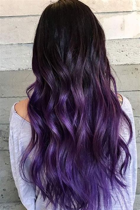The Packed Collection Of The Most Vivid Purple Ombre Hair