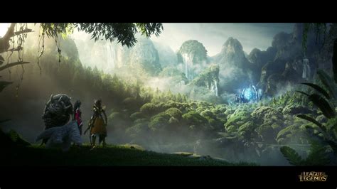 Wallpaper Forest Video Games League Of Legends Jungle Terrain