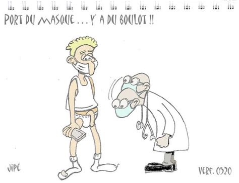 dessin humour port du masque slip