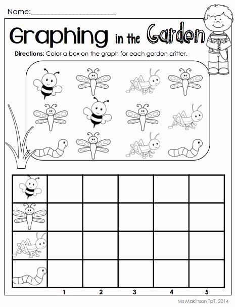 Bar Graph Worksheet Preschool Graphing Kindergarten Kindergarten