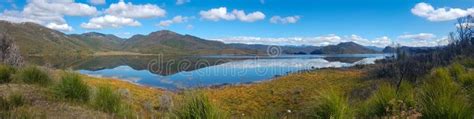 Reflections On Lake Pedder Tasmania Australia Stock Image Image Of