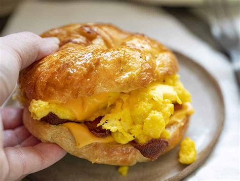 Bacon Egg And Cheese Croissant Recipe Cart