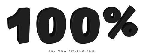 100 One Hundred Percent Red Text Png Citypng