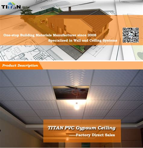 Usg boral's vinyl ceiling tile consist of a reinforced plasterboard core that is finished with a high quality pvc lining that provides a durable face that is easy to clean. China Laminated Vinyl Faced Gypsum Board Waterproof False ...