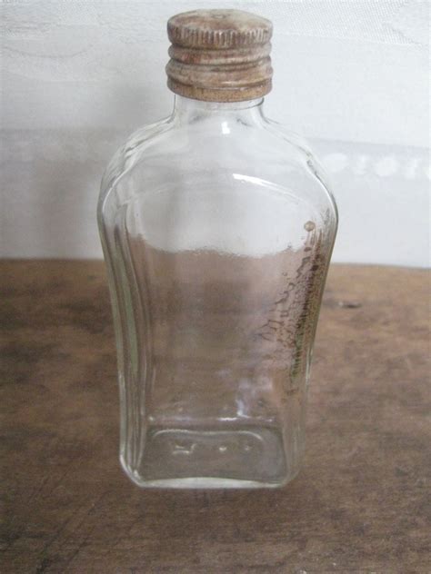 Vintage Hazel Atlas Glass Bottle With Cap Hazel Atlas Tonic Etsy