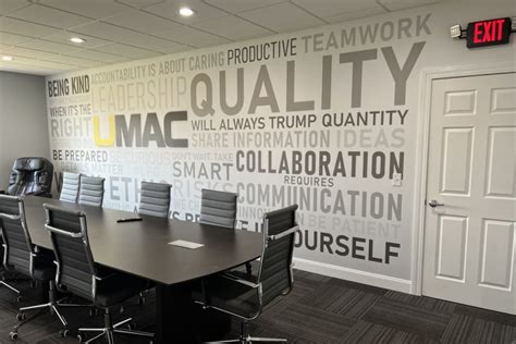 Umac Conference Room Wall Graphic Elevated Sign Solutions