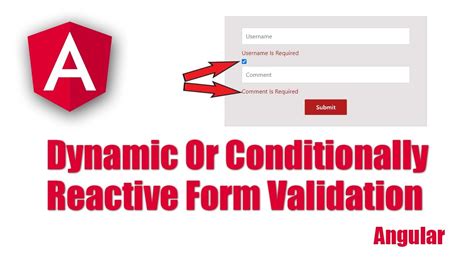 Dynamic Or Conditionally Validation Reactive Form Angular Reactive