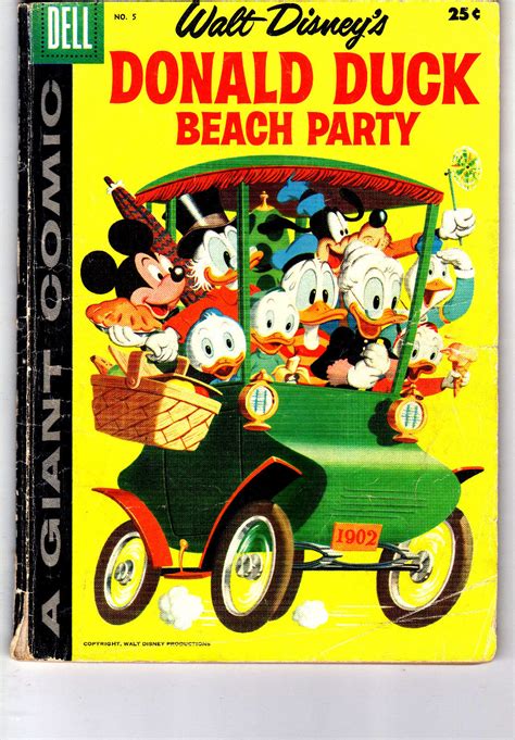 Walt Disneys Donald Duck Beach Party No 5 1958 Antique Price Guide