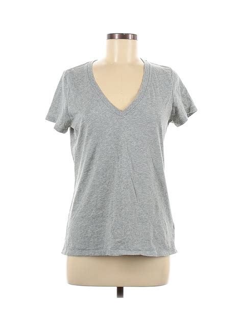 Gap Women Gray Short Sleeve T Shirt M Ebay