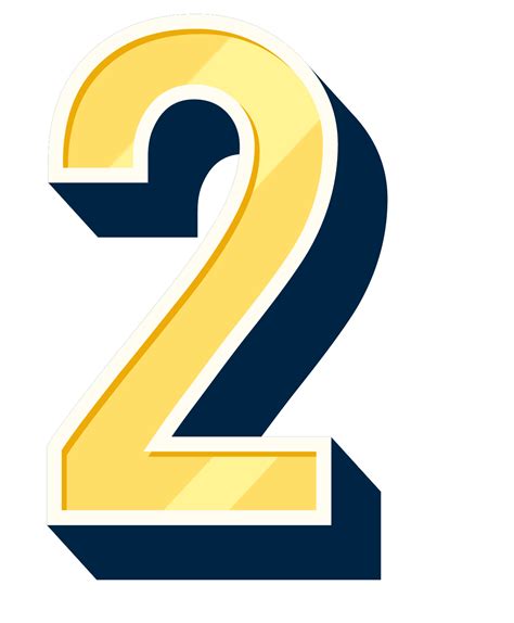 2 Number Png Images Transparent Background Png Play