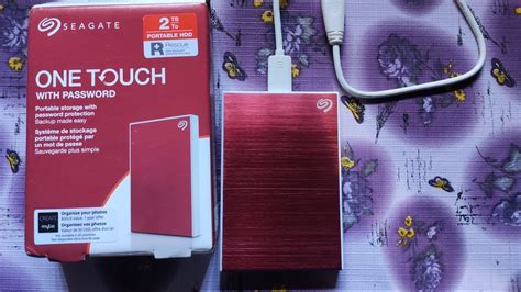 SEAGATE One Touch With Password External HDD TB Red Colour Unboxing YouTube