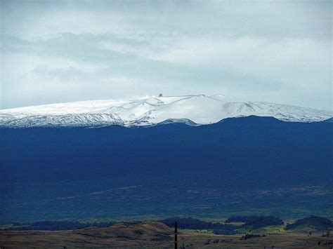 Stunning Snow Blanketed Hawaii Cbs News