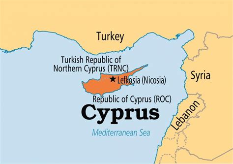Cypern Karta Europa Karta