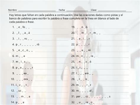 Here's how to type, pronounce and master them all! Verbs Start I, M, P End AR Missing Letters Spanish Worksheet | Teaching Resources